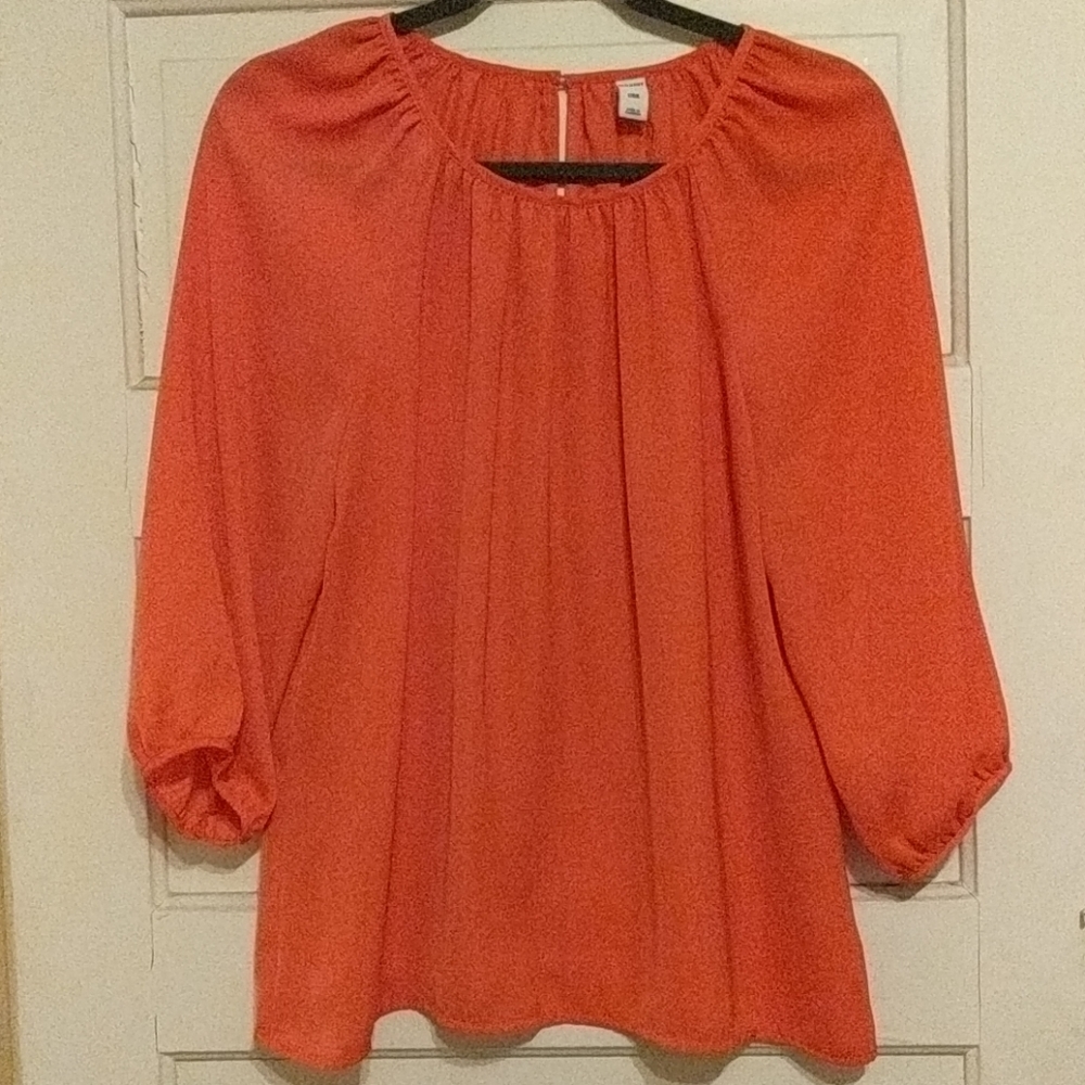 Pink long sleeve blouse